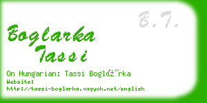 boglarka tassi business card